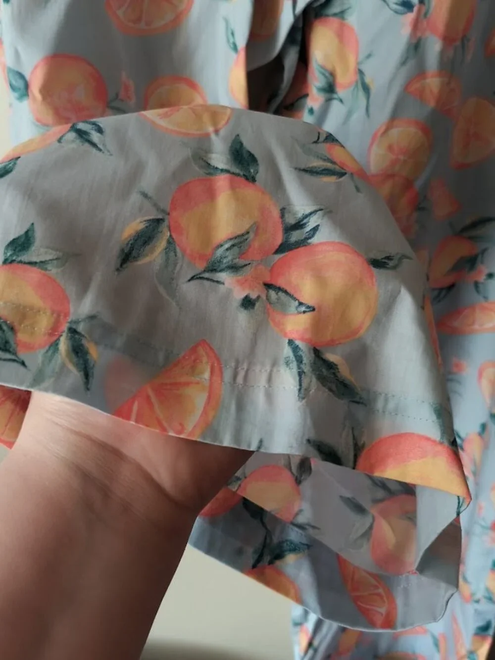 Plus Size XXL Cotton Blend Pajama Pants - lounge wear intimates Citrus Print NWT